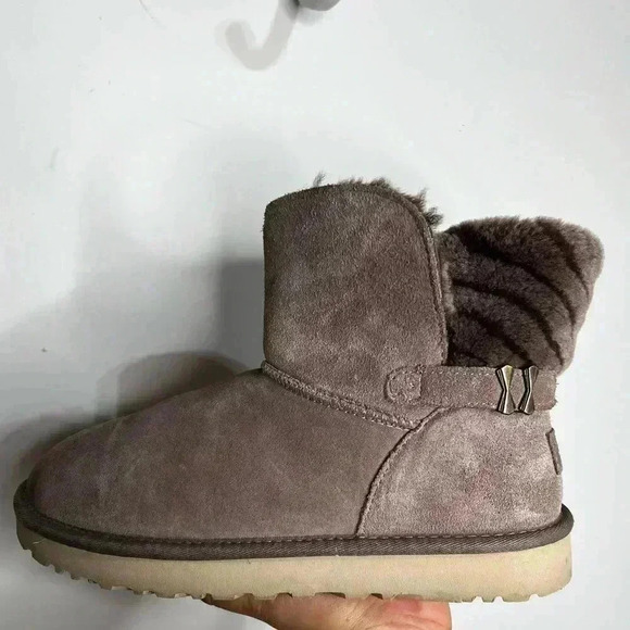 Ugg Adria Stormy Grey Boots Size 9 - Picture 6 of 13